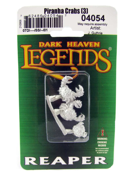Piranha Crabs (3) #04054 Dark Heaven Legends Unpainted Metal Figure
