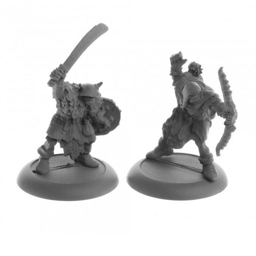 Orc Raiders (2) #04071 Dark Heaven Legends Unpainted Metal Figures