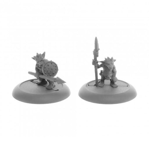 Ratpelt Kobold Spearmen (2) #04078 Dark Heaven Legends Unpainted Metal Figures