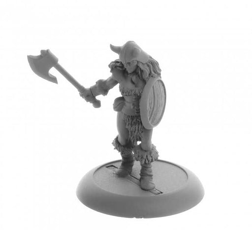Human Barbarian, Jana Frostwind #04083 Dark Heaven Legends Unpainted Metal Mini