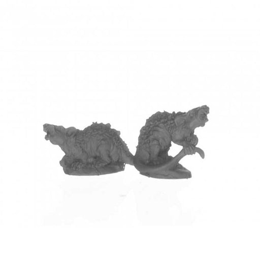 Giant Tomb Rats (2) #04089 Dark Heaven Legends Unpainted Metal Figures