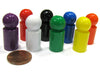 Set of 8 Ball Pawns 30mm Peg Pieces for Board Game Play - Assorted Colors