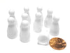 Set of 10 Halma 25mm Pawns Pawn Peg Pegs Board Game Play Pieces - White