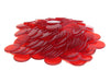 Bag of 250 Plastic 19mm Round Sorting Chip Gaming Accessory - Red