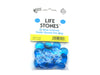 Pack of 20 Life Stone Gaming Glass Stones - Blue