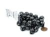 Case of 36 Deluxe Opaque Small 12mm Round Edge Dice - Black with White Pips