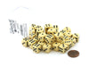 Case of 36 Deluxe Opaque Small 12mm Round Edge Dice - Ivory with Black Pips