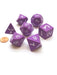 Jumbo Polyhedral 7-Die Dice Set 23mm-29mm-Purple with White Numbers