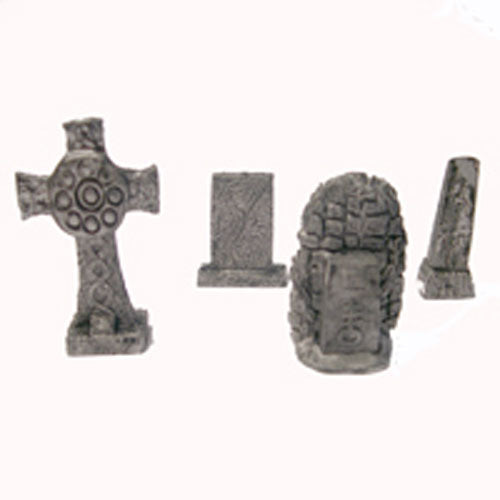 Large Grave Markers and Stones (4) #06-017 Classic Ral Partha Fantasy RPG Figure