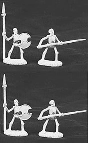Reaper Miniatures Skeleton Spearmen 4 Pcs #06006 Dark Heaven Legends Army Packs