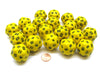 Set of 20 Triantakohedron D30 30 Sided 33mm Jumbo Dice - Yellow w Black Numbers
