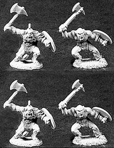 Reaper Miniatures Orcs W/Axes (4 Pieces) #06017 Dark Heaven Legends Army Packs
