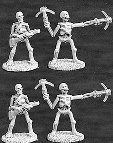 Reaper Miniatures Skeletal Crossbowmen 4 Pieces #06031 Dark Heaven Legends Army