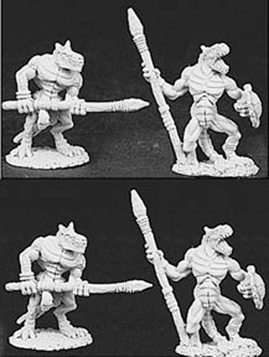 Reaper Miniatures Lizard Men with Spears 4 Pieces 06039 Dark Heaven Legends Army