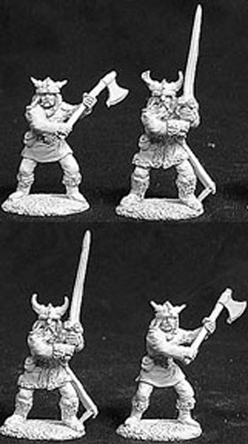 Reaper Miniatures Viking Warriors, Kjord 4 Pieces #06054 Dark Heaven Legends