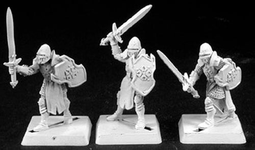 Minis Templar Knights (9) Crusaders Grunt #06107 Warlord Army Unpainted
