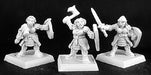 Reaper Miniatures Shield Maidens (9), Dwarf Adept #06115 Warlord Army Unpainted