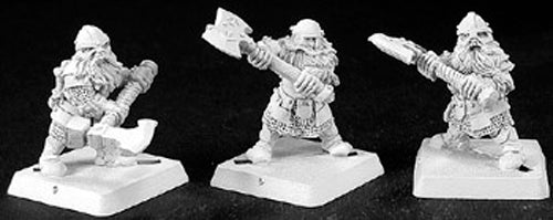 Reaper Miniatures Dwarf Swiftaxes (9), Dwarf Grunt #06116 Warlord Army Unpainted