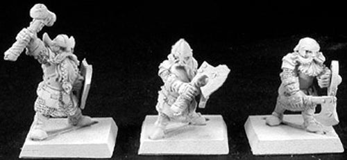 Reaper Miniatures Dwarf Warriors (9), Dwarf Grunt #06117 Warlord Army Unpainted