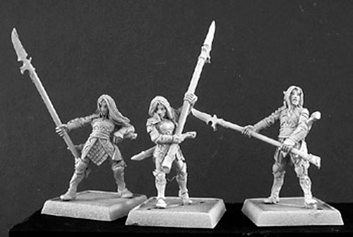 Reaper Miniatures Vale Longthorns (9) Elven Grunt #06121 Warlord Army Unpainted