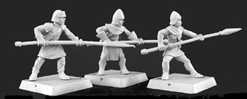 Mercenary Spearmen (9) Mercenaries Grunt #06126 Warlord Army Unpainted