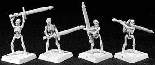Skeletal Swordsmen (9), Necropolis Grunt #06132 Warlord Army Unpainted