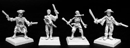 Reaper Miniatures Skeletal Crewman (9), Razig Grunt 06152 Warlord Army Unpainted