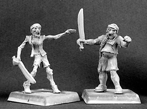 Reaper Miniatures Zombie Recruits (9), Razig Grunt #06154 Warlord Army Unpainted