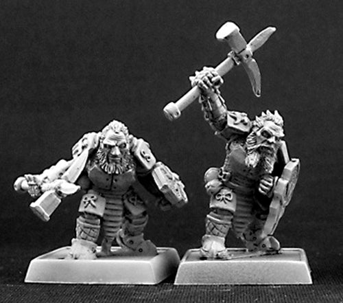 Reaper Miniatures Mercenary Dark Dwarves (9) #06181 Warlord Army Pack Unpainted