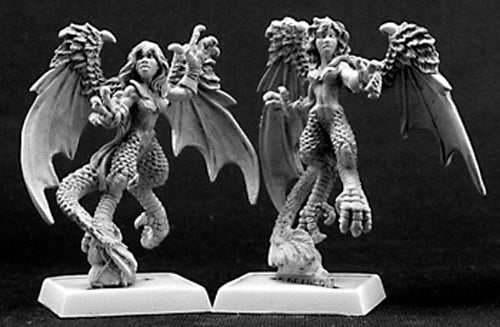 Reaper Miniatures Reven Harpies (6) #06183 Warlord Army Pack Unpainted D&D Mini