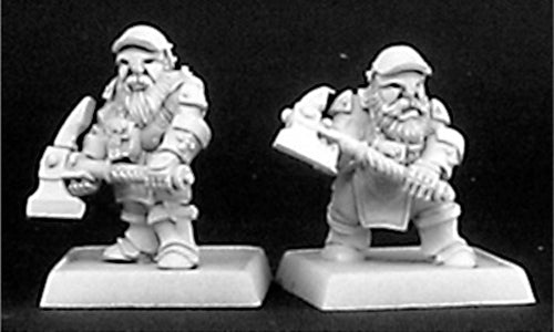 Reaper Miniatures Dwarven Miners (9) #06188 Warlord Army Pack Unpainted D&D Mini