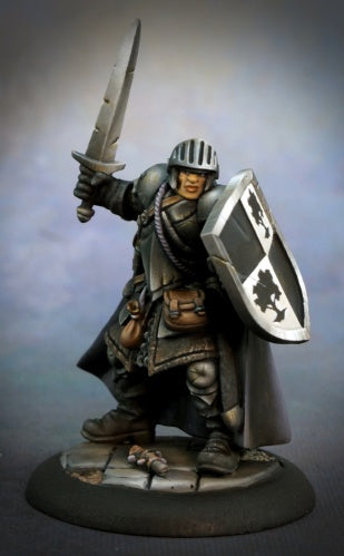 Dungeon Dwellers: Baran Blacktree Veteran Warrior 07002 Bones USA Unpainted Plastic