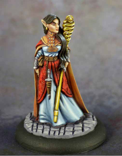 Dungeon Dwellers Elf Wizard, Anthanell #07028 Unpainted Metal Figure