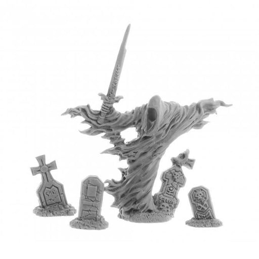 Dungeon Dwellers Grave Wraith #07034 Bones USA Unpainted Plastic Figure