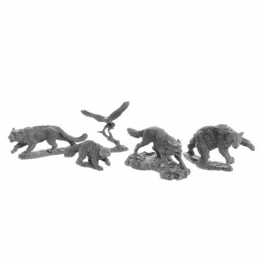 Dungeon Dwellers Animal Companions (5) #07040 Bones USA Unpainted Plastic Minis
