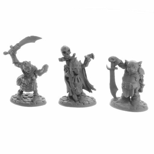 Dungeon Dwellers Goblin Elites (3) #07046 Bones USA Unpainted Plastic Figures