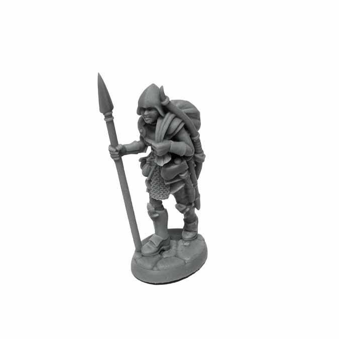 Dungeon Dwellers Marina, Overladen Henchwoman #07075 Bones USA Unpainted Plastic