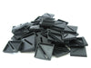 Chessex 25mm Black Plastic Square Slotted Base #08608F for RPG Miniatures (50)