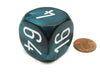 Large Backgammon 30mm Doubling Cube Dice - Green