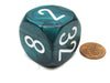Large Backgammon 30mm Doubling Cube Dice - Green