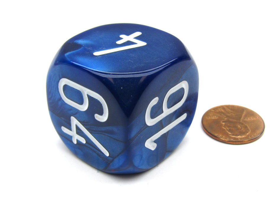 Large Backgammon 30mm Doubling Cube Dice - Blue