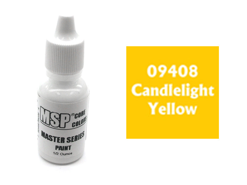 MSP Bones Color 1/2oz Paint Bottle #09408 - Candlelight Yellow