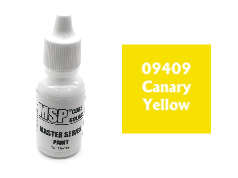 MSP Bones Color 1/2oz Paint Bottle #09409 - Canary Yellow