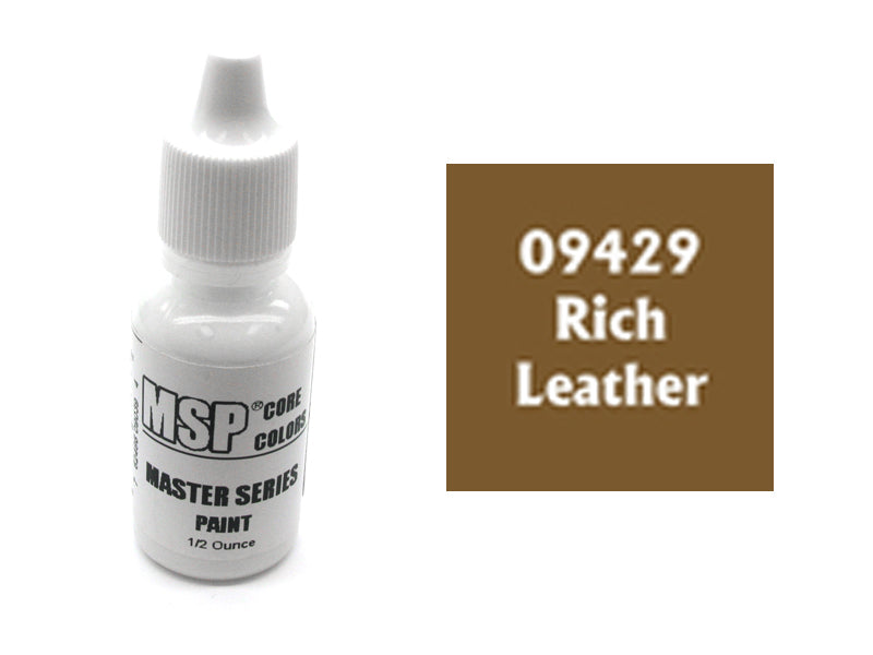 MSP Bones Color 1/2oz Paint Bottle #09429 - Rich Leather
