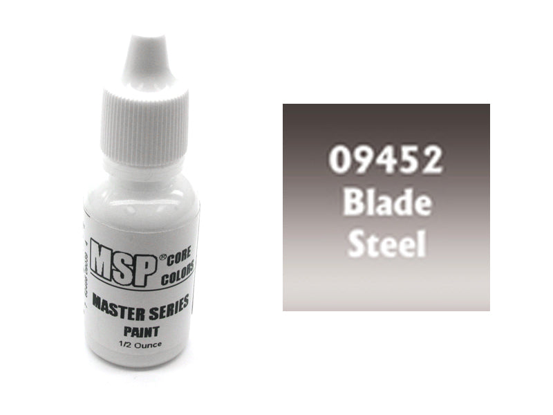 MSP Bones Color 1/2oz Paint Bottle #09452 - Blade Steel
