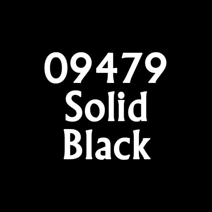 MSP Bones Color 1/2oz Paint Bottle #09479 - Solid Black