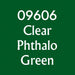 Master Series Paint 1/2 Ounce Paint Bottle - #09606 Clear Phthalo Green
