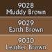 Reaper Miniatures Warm Deep Browns #09710 Master Series Triads 3 Pack .5oz Paint