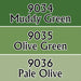 Reaper Miniatures Olive Greens #09712 Master Series Triads 3 Pack .5oz Paint