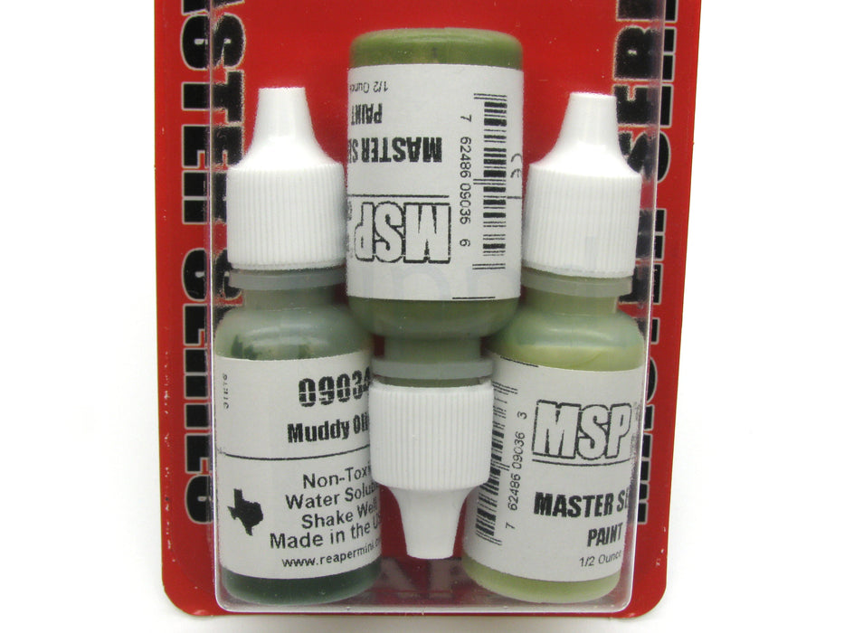 Reaper Miniatures Olive Greens #09712 Master Series Triads 3 Pack .5oz Paint